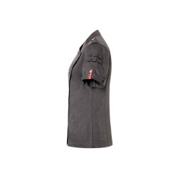 KARLOWSKY Damen Kochjacke Denim-Style ROCK-CHEF® Kurzarm Schwarz 36