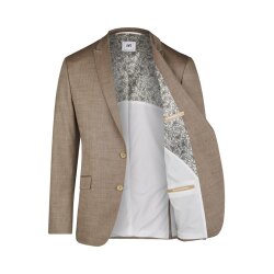 Atelier-Torino MIX&MATCH Herren Anzug-Sakko Drop8 Hellbraun meliert