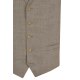 Atelier-Torino MIX&MATCH Herren Anzug-Weste Revers Drop8 Hellbraun meliert