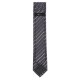 VENTI Herren Business-Krawatte 6cm Seide Struktur Lila gestreift