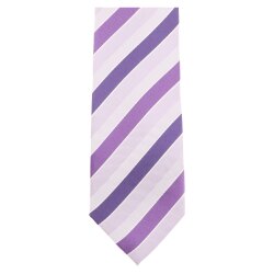 VENTI Herren Business-Krawatte 6cm Seide Struktur Lila gestreift