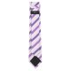 VENTI Herren Business-Krawatte 6cm Seide Struktur Lila gestreift