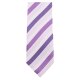 VENTI Herren Business-Krawatte 6cm Seide Struktur Lila gestreift