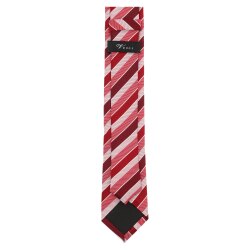 VENTI Herren Business-Krawatte 6cm Seide Struktur Rot...