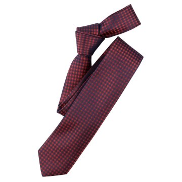 VENTI Herren Business-Krawatte 6cm Seide Struktur Rot
