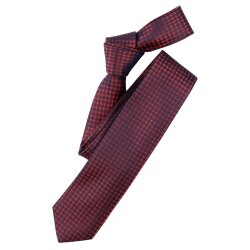 VENTI Herren Business-Krawatte 6cm Seide Struktur Rot