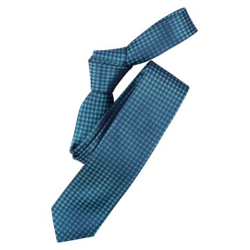 VENTI Herren Business-Krawatte 6cm Seide Struktur Petrol