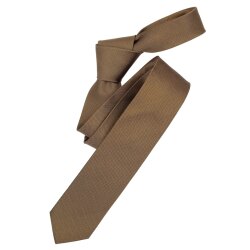 VENTI Herren Business-Krawatte 6cm Seide Struktur Gelb