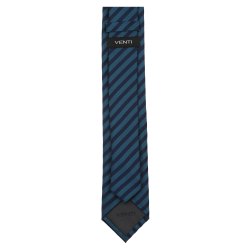 VENTI Herren Business-Krawatte 6cm Seide gewebt Petrol...