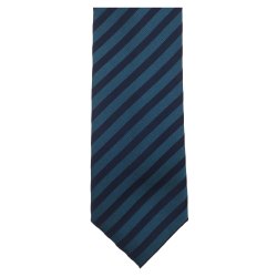 VENTI Herren Business-Krawatte 6cm Seide gewebt Petrol gestreift