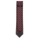 VENTI Herren Business-Krawatte 6cm Seide gewebt Bordeaux gestreift