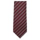 VENTI Herren Business-Krawatte 6cm Seide gewebt Bordeaux gestreift