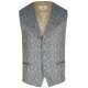 Wilvorst GREEN WEDDING Herren Weste Revers Drop8 Olivgrün geblümt