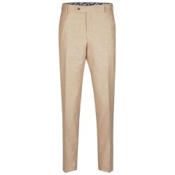 Wilvorst GREEN-WEDDING Herren Hose Modern-Fit Beige meliert