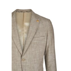 Wilvorst GREEN WEDDING Herren Sakko Drop8 Hellbraun strukturiert