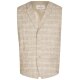 Wilvorst GREEN-WEDDING Herren Weste Revers Drop8 Hellbraun kariert 50