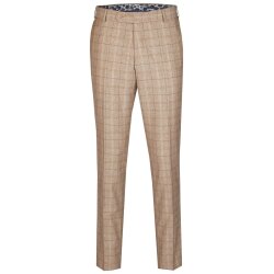 Wilvorst GREEN-WEDDING Herren Hose Drop8 Hellbraun kariert