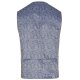Wilvorst GREEN-WEDDING Herren Weste Revers Drop8 Blau Floral 102