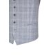 Wilvorst GREEN-WEDDING Herren Weste Revers Drop8 Blau kariert