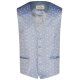 Wilvorst GREEN-WEDDING Herren Weste V-Neck Drop8 Blau Floral