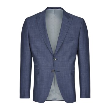 Wilvorst GREEN-WEDDING Herren Sakko Revers Drop8 Dunkelblau strukturiert