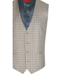 Wilvorst TZIACCO Herren Weste Royal V-Neck Hellgrün gemustert 50