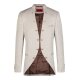 Wilvorst TZIACCO Herren Sakko Royal Stehkragen Beige gemustert