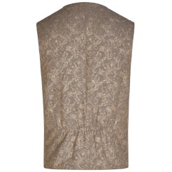 Wilvorst TZIACCO Herren Weste Royal V-Neck Webmuster Braun