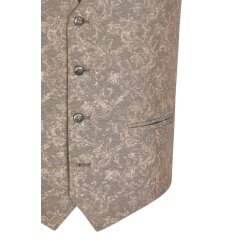 Wilvorst TZIACCO Herren Weste Royal V-Neck Webmuster Braun