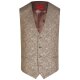 Wilvorst TZIACCO Herren Weste Royal V-Neck Webmuster Braun