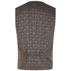 Wilvorst TZIACCO Herren Weste Royal V-Neck Webmuster Braun