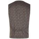 Wilvorst TZIACCO Herren Weste Royal V-Neck Webmuster Braun
