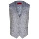 Wilvorst TZIACCO Herren Weste Royal V-Neck Hellblau Paisley