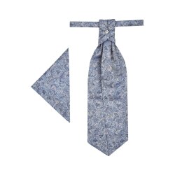 Wilvorst TZIACCO Herren Plastron Einstecktuch Hellblau...