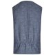 Wilvorst TZIACCO Herren Weste Royal V-Neck Webmuster Blau