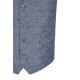 Wilvorst TZIACCO Herren Weste Royal V-Neck Webmuster Blau