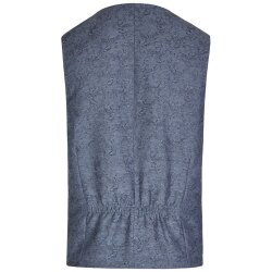 Wilvorst TZIACCO Herren Weste Royal V-Neck Webmuster Blau 94