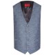 Wilvorst TZIACCO Herren Weste Royal V-Neck Webmuster Blau 94