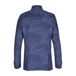 TZIACCO Herren Sakko-Royal Blau gemustert