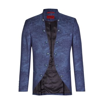 TZIACCO Herren Sakko-Royal Blau gemustert 50
