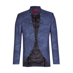 TZIACCO Herren Sakko-Royal Blau gemustert 50