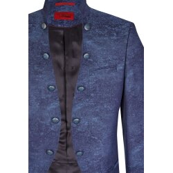 TZIACCO Herren Sakko-Royal Blau gemustert 50
