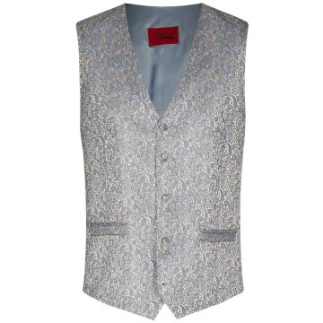 Wilvorst TZIACCO Herren Weste Royal V-Neck Blau Paisley