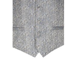 Wilvorst TZIACCO Herren Weste Royal V-Neck Blau Paisley
