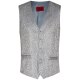Wilvorst TZIACCO Herren Weste Royal V-Neck Blau Paisley