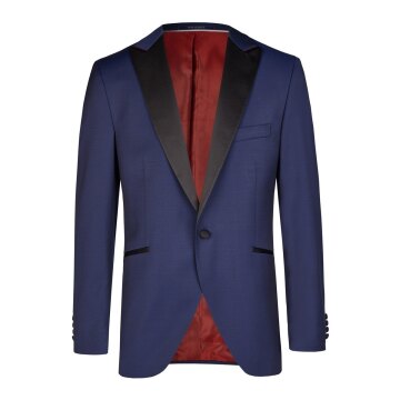 Wilvorst CLASSICs Herren Smokingsakko Spitzfacon Modern-Fit Blau
