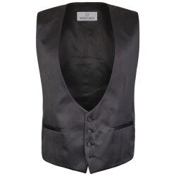 Wilvorst Herren Smokingweste V-Neck Drop8 Schwarz...