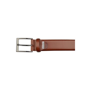 Wilvorst GÜRTEL Herren Anzug-Gürtel Glattleder Cognac