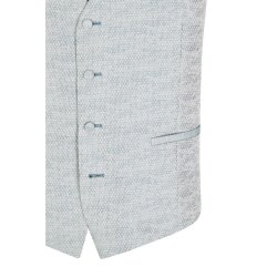 Wilvorst SINCE-1916 Herren Weste V-Neck Drop8 Hellgrün gemustert