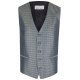 Wilvorst SINCE-1916 Herren Weste V-Neck Drop8 Grün gemustert